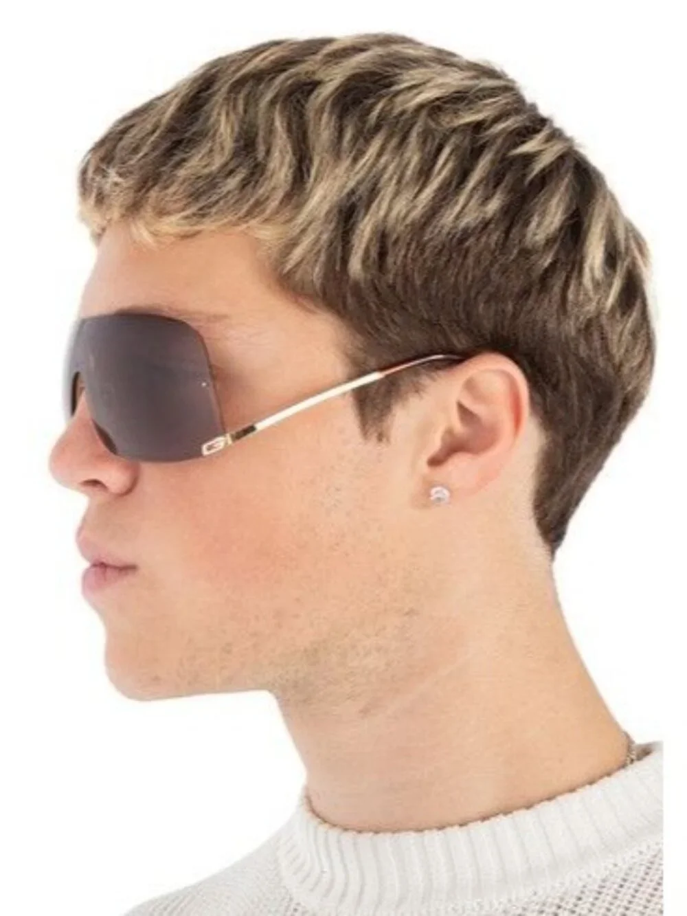 NEW GUCCI GG1560S 002 SUNGLASSES GOLD UNISEX EYEWEAR